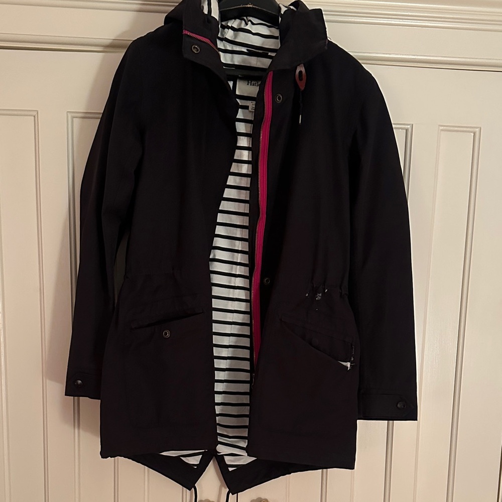 Hatley Black and White Striped Jacket